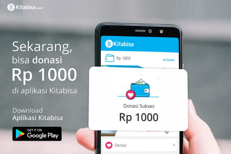 Seribu Rupiah Bisa Bantu Sesama di Aplikasi Kitabisa