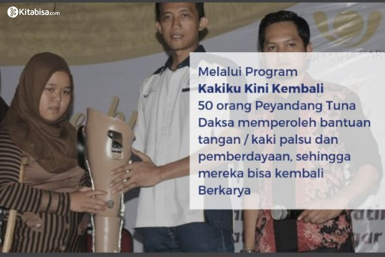 Tunaikan Zakat Penghasilan untuk Tuna Daksa