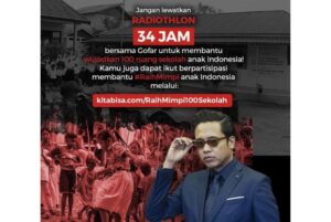 Siaran Radio 34 Jam untuk Bangun Sekolah di Lokasi Terdampak Bencana
