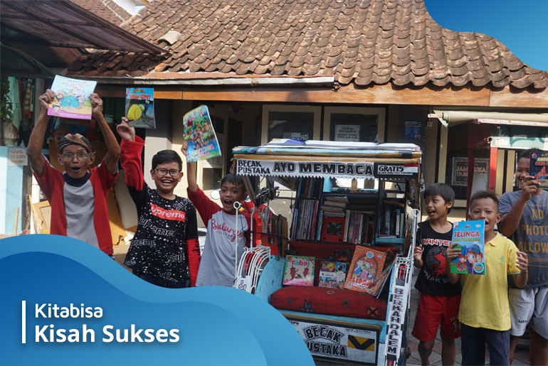 Becak Pustaka Pak Sutopo