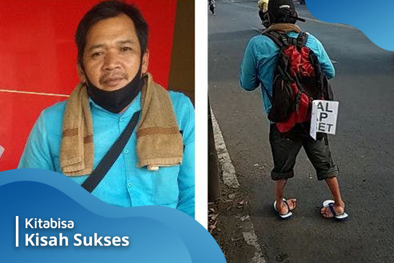 Pak Uus, penjual keset disabilitas