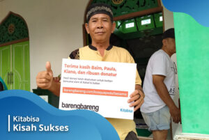 Bantuan dari galang dana Baim Wong untuk warga terdampak bencana