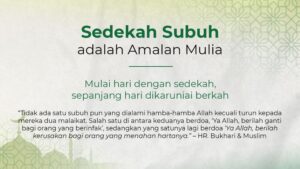 yang Dimaksud Sedekah Subuh