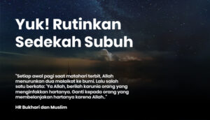 Keutamaan Sedekah Subuh