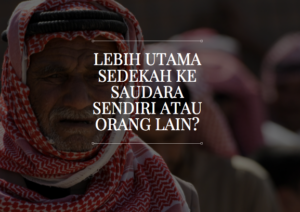 Sedekah Subuh Diberikan Kepada Orang Tua